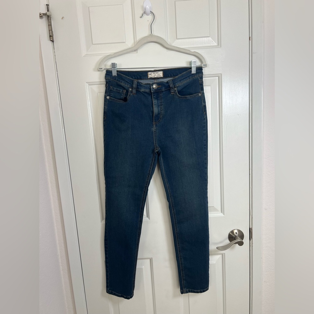 Free People Dark Blue Skinny Jeans
